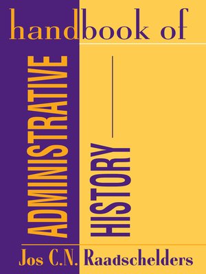 cover image of Handbook of Administrative History